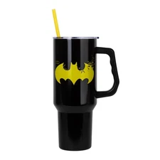 DC Comics Batman Logo 40-Ounce Stainless Steel Tumbler With Handle