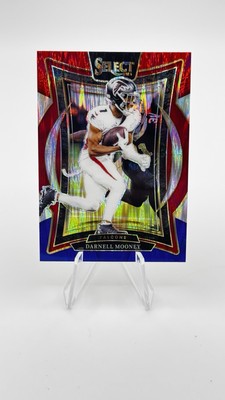 2024 Panini Select - Concourse Darnell Mooney #44 Red & Blue Prizm Shock
