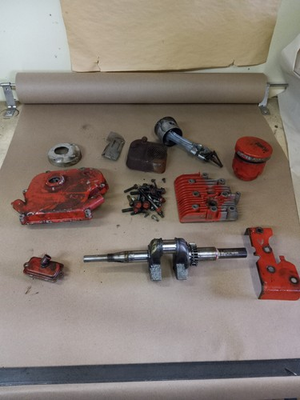 #ad Vintage OEM Briggs amp; Stratton Parts lot Crank Head 4 HP Horizontal Engine 100202 $29.99