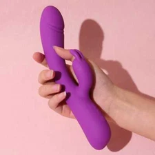 Rechargeable Heating Rabbit Vibrator Dildo G-spot Massager Sex Toy For Women US