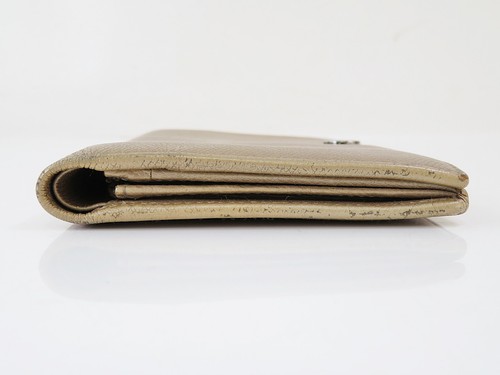 Authentic CHANEL Beige Leather CC Long Wallet Coin Purse #55369 - Picture 5 of 21