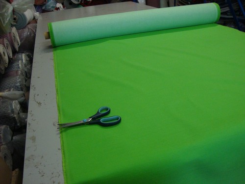 10M NANTUCKET GREEN DESIGNER CURTAIN UPHOLSTERY FABRIC £1.99/METER - Picture 1 of 6