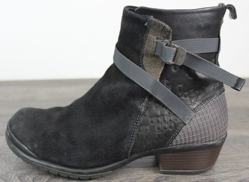 Keen halbhohe Damen-Stiefeletten schwarz grau Morrison Veloursleder US 10 - Bild 2 von 17