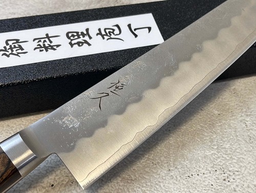 Tsunehisa G3 Nashiji Brown Gyuto 210mm - Made in Japan 🇯🇵 With Bolster - Bild 3 von 16