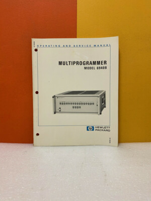 HP 06940-90007 MultiProgrammer Model 6940B Operating and Service Manual ...