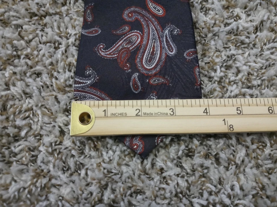 Corbata Puritan Edición Especial Marrón Paisley Cuello  Foto 4 de 4