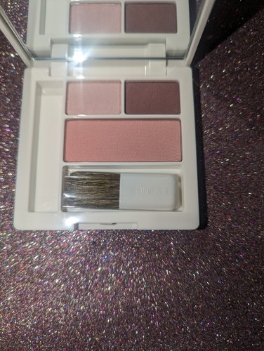 Clinique Compact Rosewine Colour Surge Eye Shadow Duo & Pink Blush Soft-pressed - Picture 5 of 5