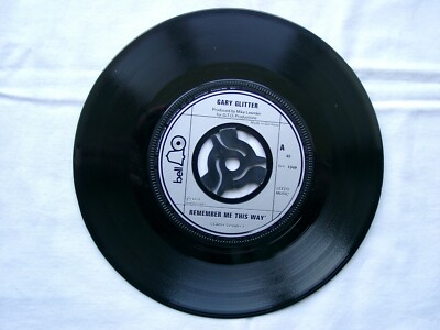 GARY GLITTER - Remember Me This Way 7'' - BELL 1349 - 1974 German Press b