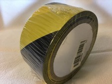 Safety Hazard Yellow / Black Striped Warning Tape 2" x 54' 8ZCM6 