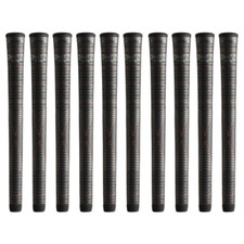 Set of 10 Winn Dri-Tac Lite Standard Size Wrap Golf Grip, Dark Gray - 5DTL-DG