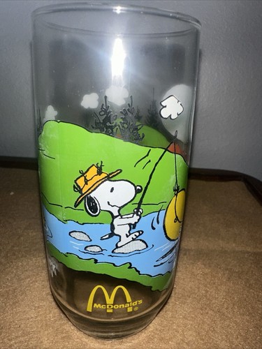 McDonald's Camp Snoopy Collector Glass "Why is Having Fun Always So Much Work" - Picture 4 of 7