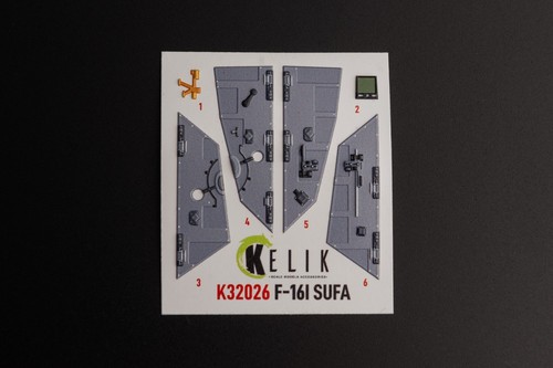 F-16I "Sufa" - interior 3D decals for Academy kit 1/32 Kelik K32026 - 第 5/15 張圖片
