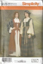 UNCUT Simplicity 3623 Size 6-12 Andrea Schewe Celtic Blouse  Skirt, Hat  Shawl