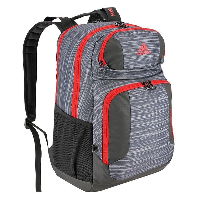NWT Adidas Strength Laptop Backpack Gray Print Red eBay