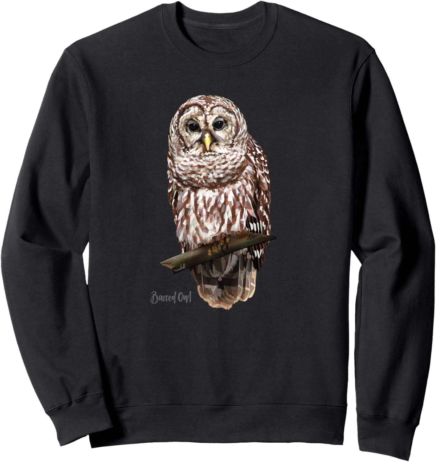 Barred Owl Graphic Birder Shirt Wildlife Bird Watching Sweatshirt