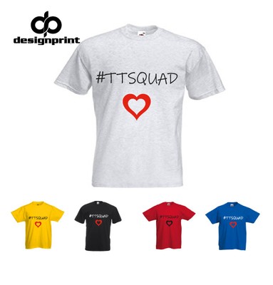 Tiana TT Squad Toys and Me Girls T Shirt Kids Girls Boys YouTube Hearts Tee Top