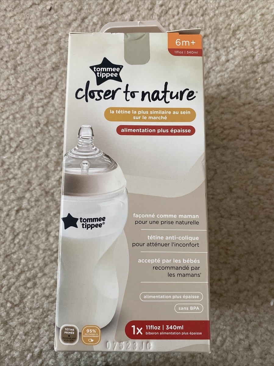BABY BOTTLE TOMMEE TIPPEE CLOSER TO NATURE BOTTLE MONTHS+ NEW
