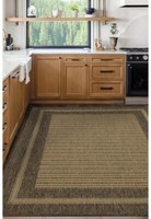 Modern Style Rugs Country Gel Backed Border Natural Anti Slip Rug Free Delivery