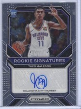 THEO MALEDON 2020-21 PANINI PRIZM ROOKIE SIGNATURES AUTO RC #RS-TML