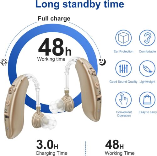 Mini Hearing Aids for Seniors, with Natural Sound, Intelligent Noise Reduction - Picture 24 of 40