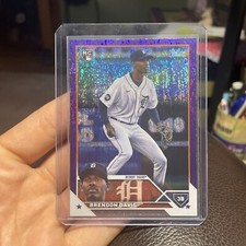 2023 Topps “Series 2 Purple Sparkle” Brendon Davis Rookie Card Insert  260/799