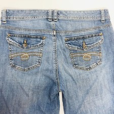 Tommy Hilfiger Jeans Size 2 Long Hope Boot Stretch Dark Wash 35" x 32.25" 555