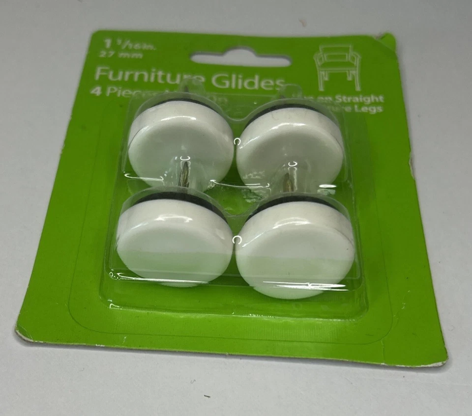 Deslizadores para muebles 4 piezas clavables para piernas rectas 1-1/16 pulgadas Foto 2 de 3