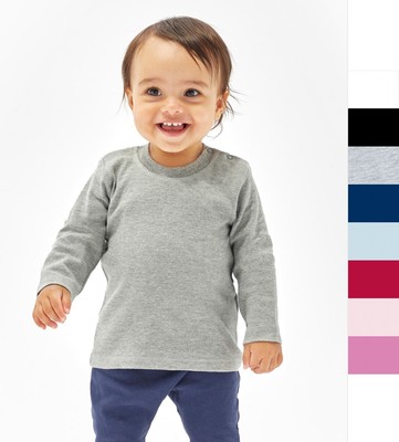 BabyBugz Top Baby Unisex 3 - 24 Monate langarm Shirt Baumwolle FairWear BZ11 NEU
