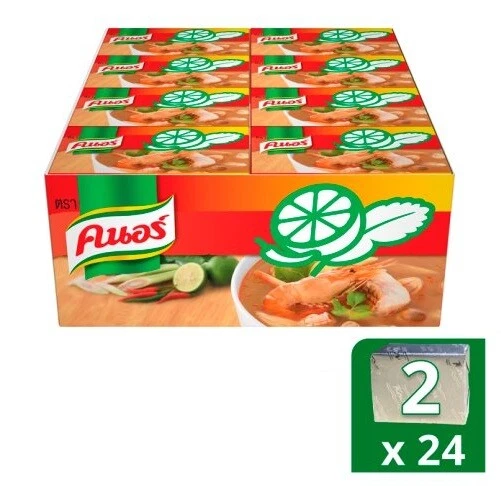 24 cubos caldo sopa Knorr Tom Yum condimento fácil cocción para comida tailandesa 24 g Foto 4 de 4