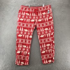 Old Navy Flannel Pajama Pants Womens 2x Plus Red Cotton High Rise Drawstring NWT
