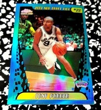 2001-02 TOPPS CHROME REFRACTOR RC MT TONY PARKER NO SCRATCHES 
