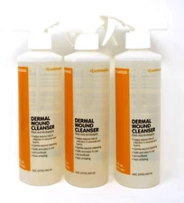 Smith & Nephew 449000 Dermal Wound Cleanser 16 oz 3 Bottles Exp 4/26