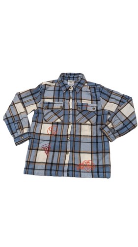 Disney Turning Red Panda Plaid Flannel Shirt for Boys Size 7/8