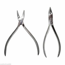2 Pcs Stainless Steel Material Orthodontic Dental Schwarz Pliers Instrument New