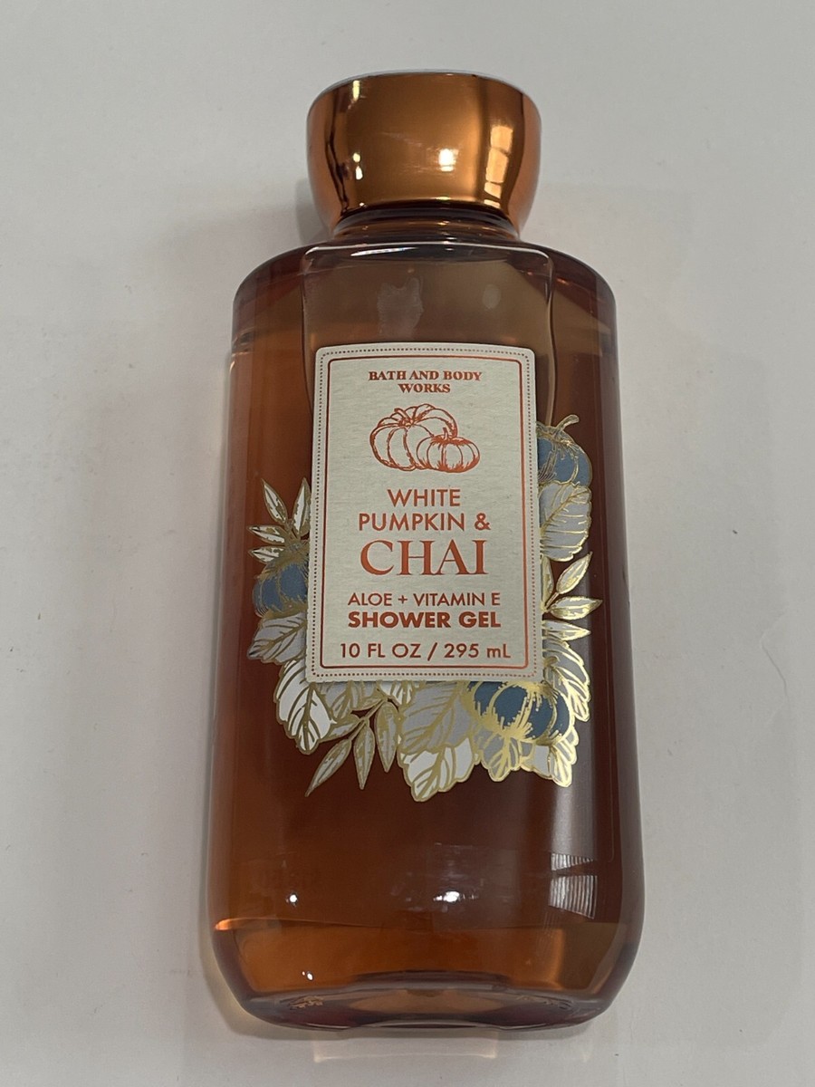 Bath & Body Works White Pumpkin & Chai Shower Gel 10 fl oz