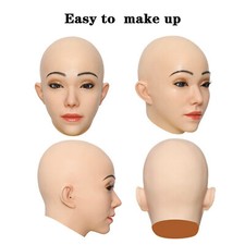 Mask Silicone Realistic Female Headgear For Crossdressers Cosplay Halloween