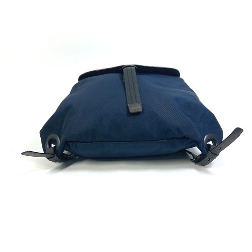 BOTTEGA VENETA 409595 Intrecciato Backpack Nylon / Leather Navy x Brown - Picture 4 of 15