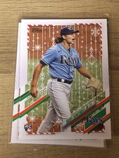 2021 Topps Walmart Holiday #HW24 Brent Honeywell Jr. - Tampa Bay Rays RC 1123-14