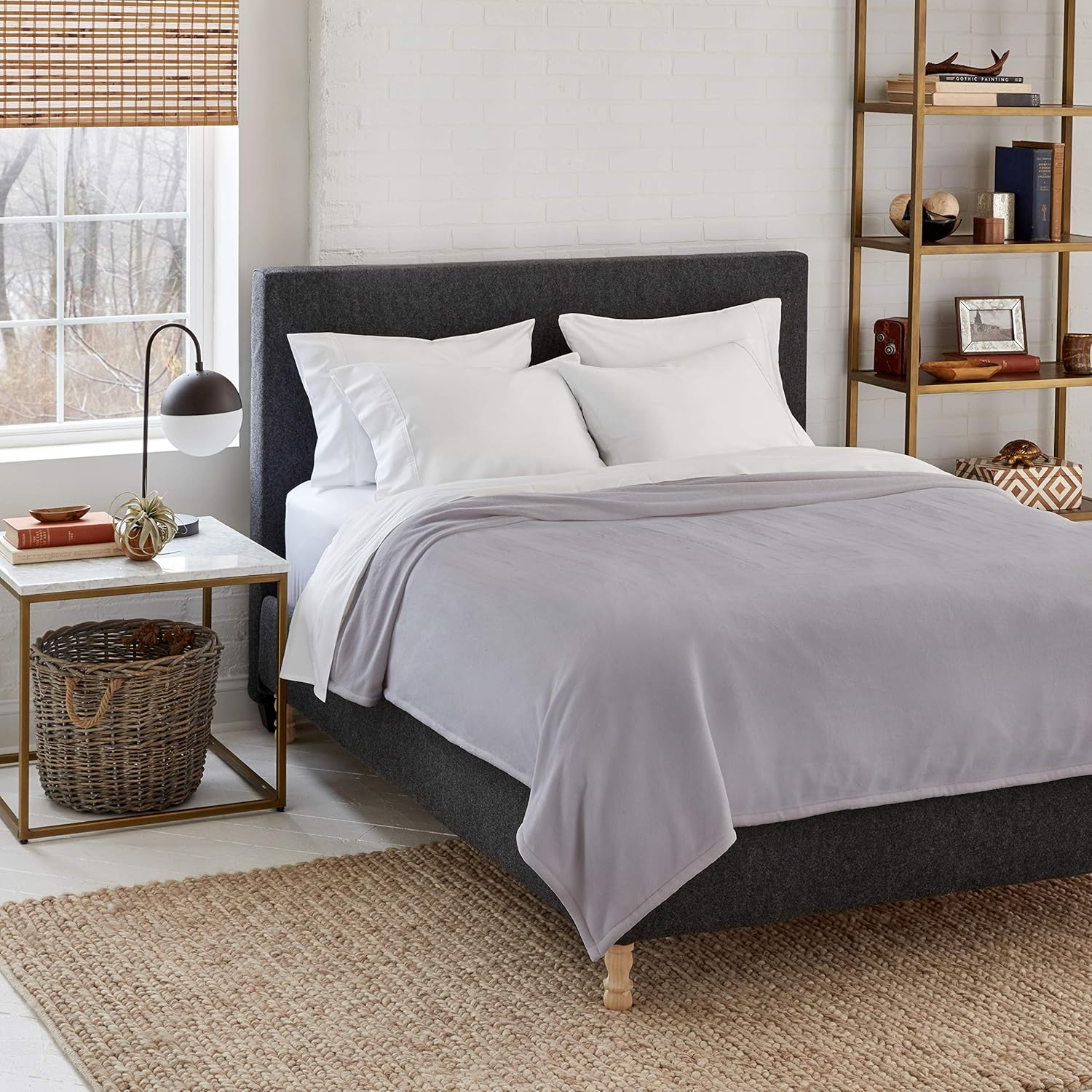 Queen Heated Electric Blanket - Soft Brushed Microplush for Warmth & Comfort