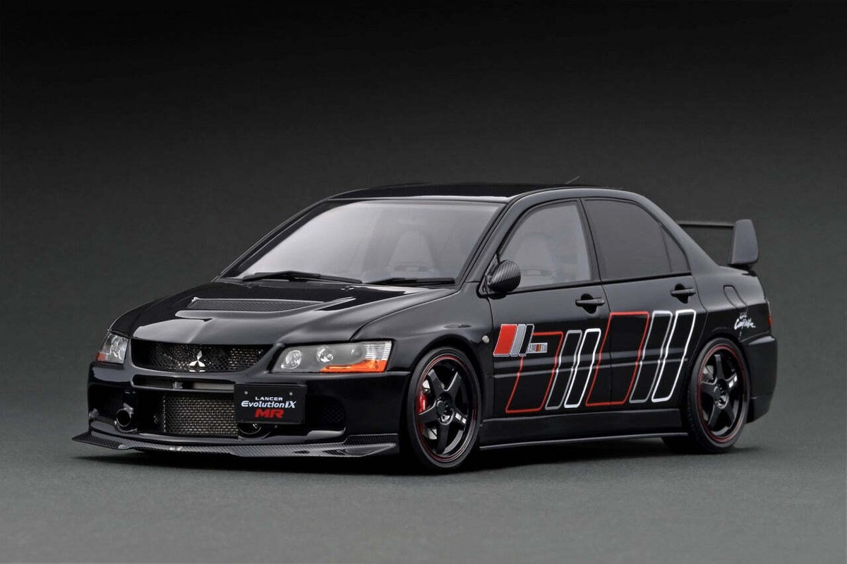 1:18 Mitsubishi Lancer Evolution IX (9) MR (CT9A) -- Black -- Ignition Model IG2 1:18 Mitsubishi Lancer Evolution IX (9) MR (CT9A) -- Black -- Ignition Model IG2