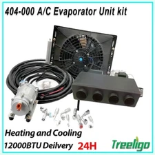 12V Underdash Heat&Cool Truck Air Conditioner Universal Electric AC Kit 12000BTU