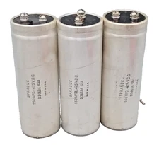 3 QTY Large Can Capacitor Mallory D34636  550 MFD 450 VDC