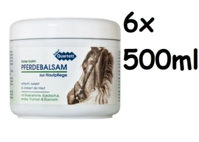 REAM QUARTETT Pferdebalsam erfrischt Rosskastanie Eukalyptus 6x 500ml
