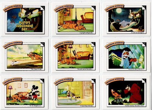 Juego de tarjetas coleccionables Disney Impel 1991 día del juicio de Plutón Pluto Mickey como nuevo - Imagen 1 de 8