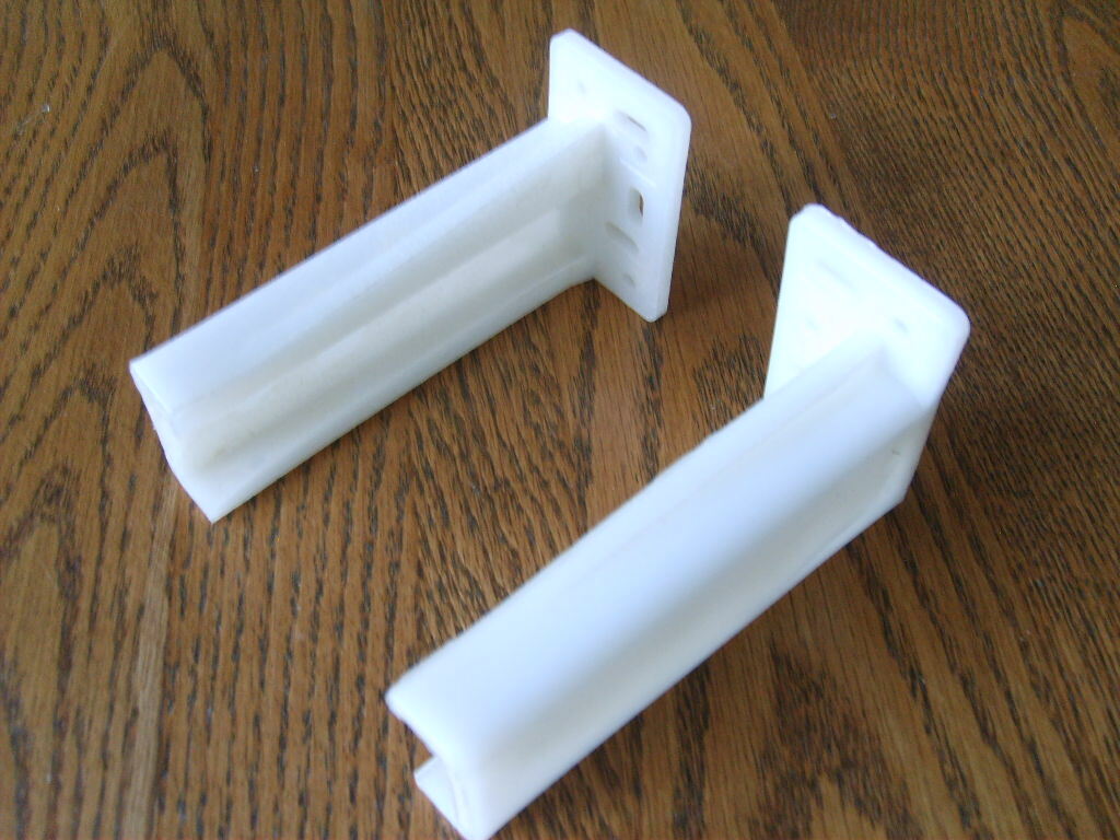 ONE  PAIR OF REAR MOUNTING BRACKETS   For Euro epoxy drawer slides