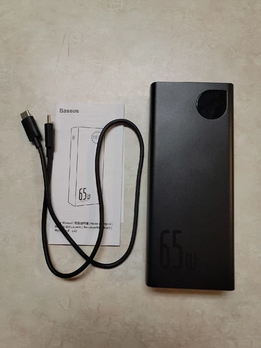 Baseus Adaman Metal Powerbank 20000mAh PD QC 3.0 65W - Black