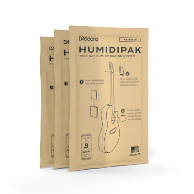 Planet Waves PW-HPRP-03 Humidipak Automatic Humidity Control Packets for Guitar 