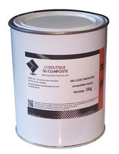 1kg. de GEL COAT POLYESTER INCOLORE de moulage COMPATIBLE EPOXY