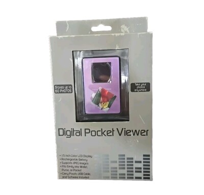 Digital Photo Pocket Viewer 1.5  Color LCD Display Stores 60 photos plus access.