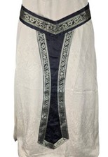 Mittelalter LARP Y-Gürtel Stoffgürtel Bordüre Borte Schärpe Brokat schwarz Bäres